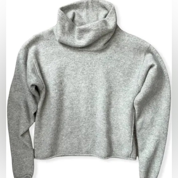 Free people burnt orange cashmere mock beach sweater - Picture 5 of 8